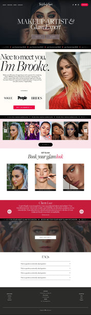 Makeup Artist SquareSpace 7.1 Template